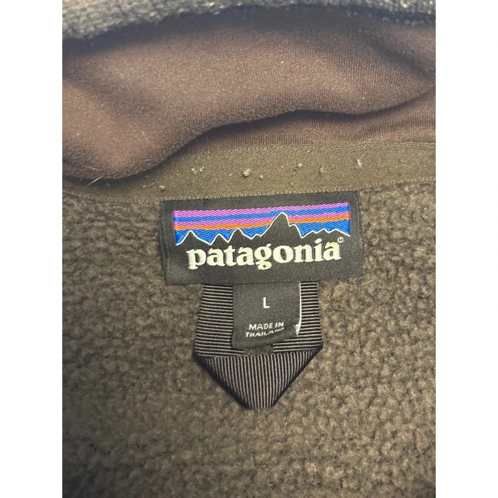Patagonia Sweater Mens Large Brown Quarter Zip Fleece Pullover